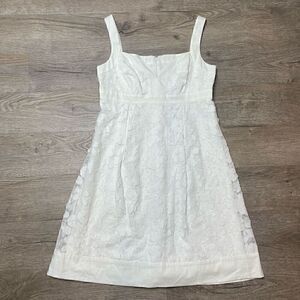 Cache White Sweetheart Neckline Floral Lace Sundress Size 10 NEW with Tag